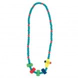 Wooden dragon-themed necklace