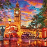 Puzzle Sunset over Parliament Square London 1000 pieces