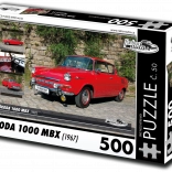 Puzzle RETRO-CARS Škoda 1000 MBX 500 pieces