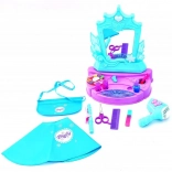 Kinderkaptafel met spiegel en werkende föhn