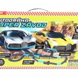 DRIVERO Super Race Slot Car Track 8.4 m with BUGATTI Cars
