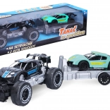 Tracteur routier avec voiture particulière 45 cm à friction