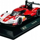 Racerbilmodel Porsche 963 i dekorativ æske