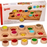 Jeu tactile d’insertion en bois GOKI type mémo