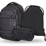 Set of School Supplies BAAGL Skate Max Gray: Backpack, Pencil Case and Bag