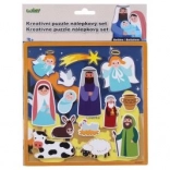 Creative Puzzle Sticker Set Nativity Scene