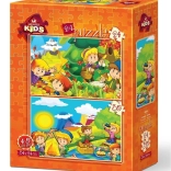 Puzzle Autumn and Spring 24+35 pieces