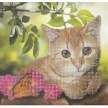Diamond Painting on Board Kitten 29 × 21 cm