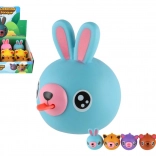 Animale di gomma fischiante con lingua 6 cm