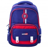 School Backpack Dark Blue and Red 20L