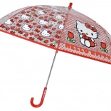 Automatic Hello Kitty Umbrella 48 cm Red