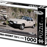 RETRO-CARS Puzzle Škoda Favorit 136 L 1000 pieces