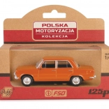 Fém modell PRL Fiat 125p 1:43 méretarányban – barna