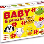Dohany Children's Puzzle Animal Heads Safari 6in1
