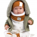 Llorens New Born realistische babypop met geluiden 44 cm