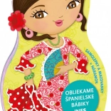 Dressing Spanish Dolls INES – creative coloring book with stickers