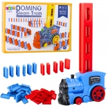 Electric Locomotive with Battery Power, Domino Bricks, and Steam
