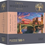 TREFL Wood Craft Origin Puzzle Westminster Palace with Big Ben 501 Pieces