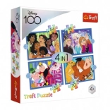 Puzzle 4-in-1 DISNEY Cheerful World