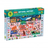 Mudpuppy Puzzle Build & Seek Natural History Museum 64 Pieces