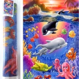 Diamantschilderen Onderwaterwereld 80 × 40 cm