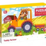 DODO Transport Puzzle: Farmer Teddy, 30 Pieces