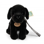 plysbamse hund labrador sort 25 cm eco‑friendly