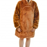 Warm hoodie blanket with hood for kids – capybara Cozy Noxxiez