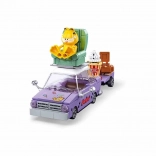 Sluban Garfield’s Crazy Ride – car building set with trailer