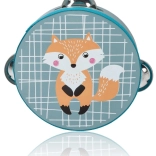 Kids' tambourine with fox, 13 cm