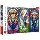 Trefl Stained Glass Animals 1000-Piece Puzzle