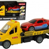 Fejeblad med rampe og sportsbil med lys og lyde