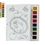 Bojanke Krtek s vodenim bojama i kistom