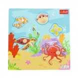 Houten puzzel Zeedieren, 5 stukjes