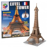 3D Puzzle Eiffel Tower – 35 Pieces, No Glue