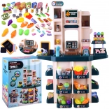 Kids' supermarket with cash register and accessories