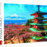 Trefl Puzzle 1500 pieces – Pagoda and Mount Fuji, Japan