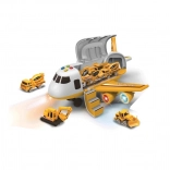 Dopravní letadlo s nákladním prostorem a 3 autíčky 1:64