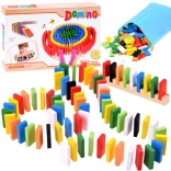 wooden colorful dominoes 300 pcs Jokomisiada