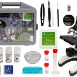 Children’s science suitcase with microscope 300x 600x 1200x