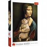 Puzzle 1000 Pieces Lady with Cat