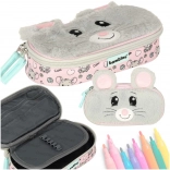 School pencil case mouse with one compartment