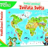 Trefl Puzzle: Treflics Discover Animals of the World 48 Pieces