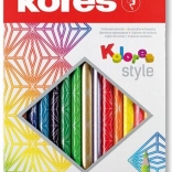 Triangular Crayons Kolores Style 15 pcs