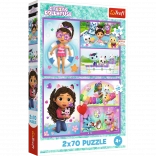 Puzzle Gabby's Magical House 2in1, 2x70 pieces