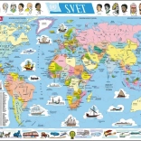 Larsen puzzle world political map 107 pieces