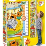 Clementoni puzzle height chart Kid vs Cat 30 pieces