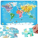 Classic World Map Puzzle