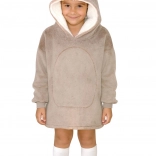 Warm hoodie blanket with bear hood for kids 3–6 years Cozy Noxxiez