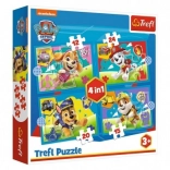 Puzzle 4in1 Paw Patrol Running Dogs